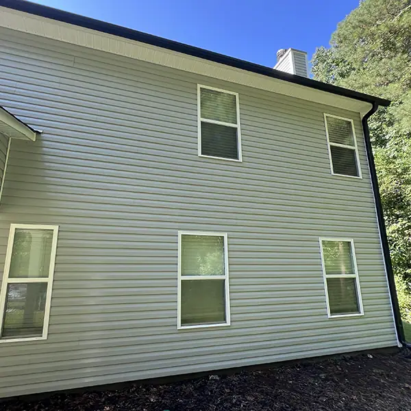 After: Pressure Washing The Side Of A House