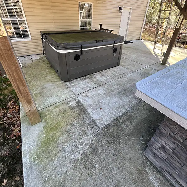 Before: Concrete Cleaning