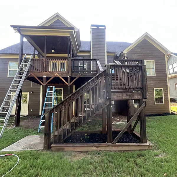 Before: Deck Painting