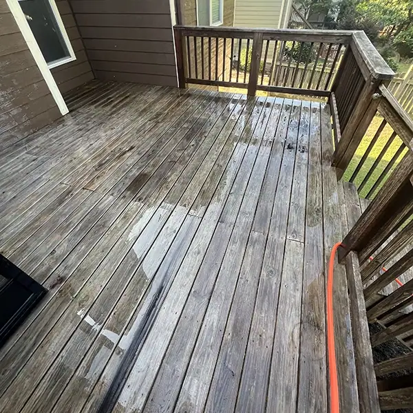 Before: Pressure Washing And Deck Painting