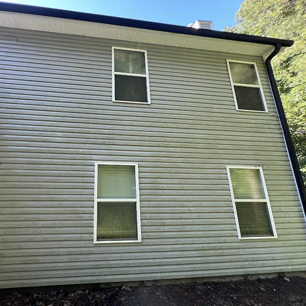 Before: Pressure Washing The Side Of A House