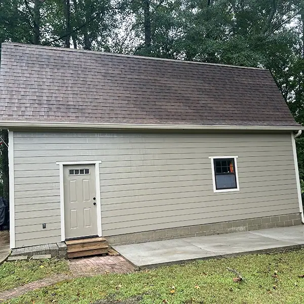After: Soft Washing Shed Roof To Clean And Remove Mildew