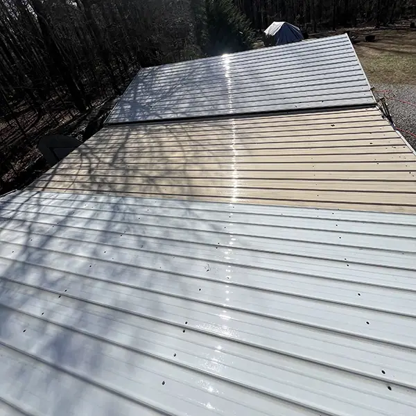 After: Metal Roof Cleaning