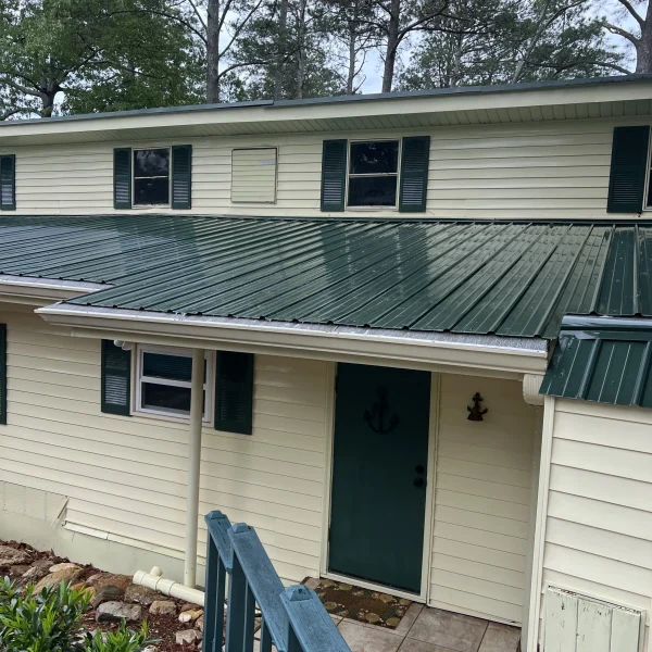 After: Pressure Washing And Debris Removal On A Roof