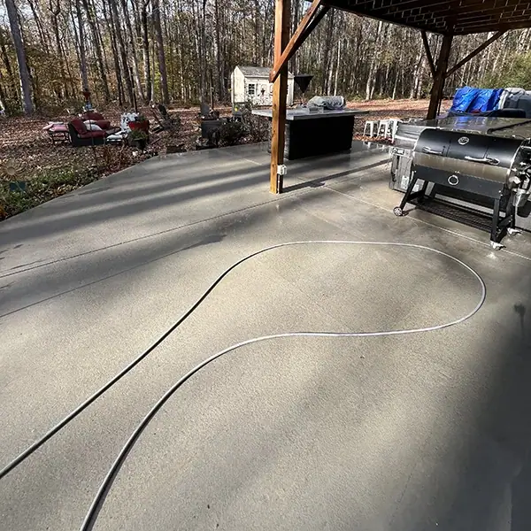 After: Patio Before Concrete Pressure Washing